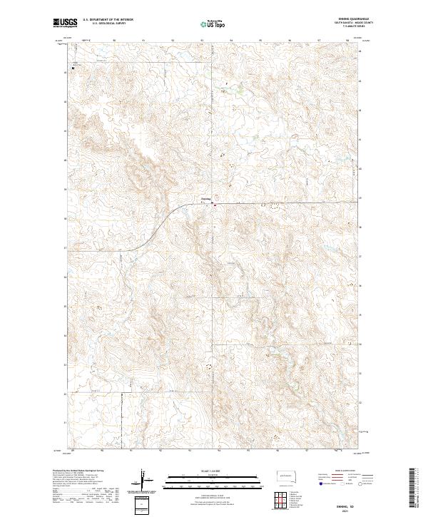 Enning, SD — USGS 7.5-minute topo (2021)