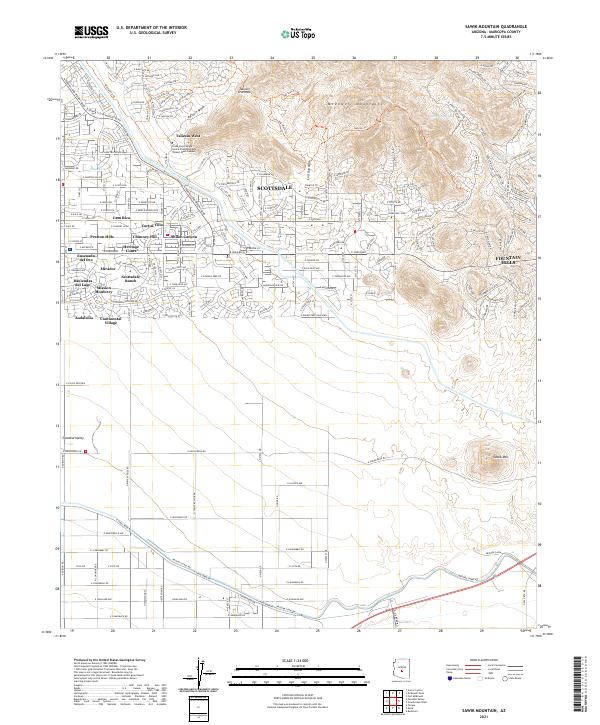 Sawik Mountain, AZ — USGS 7.5-minute topo (2021)