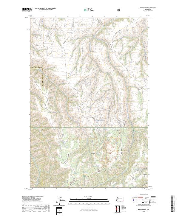 Rose Springs, WA — USGS 7.5-minute topo (2023)