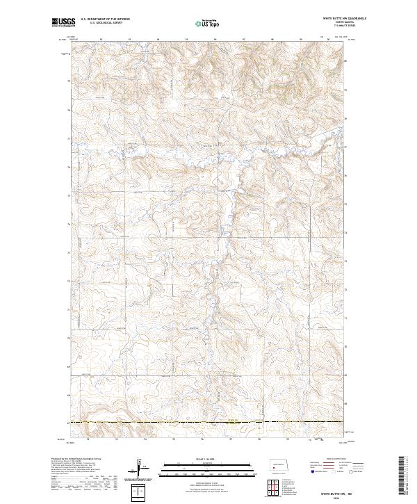 White Butte NW, ND — USGS 7.5-minute topo (2024)