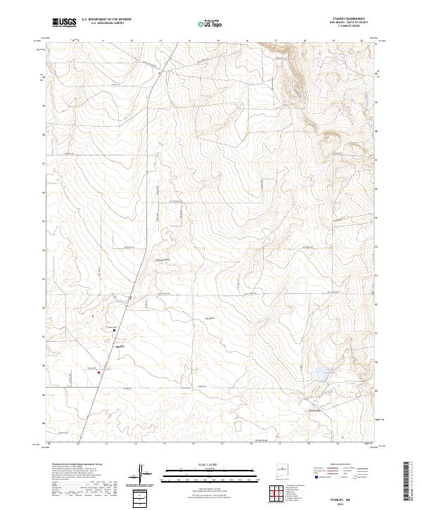 Stanley, NM — USGS 7.5-minute topo (2023)