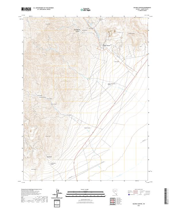 Galena Canyon, NV — USGS 7.5-minute topo (2021)