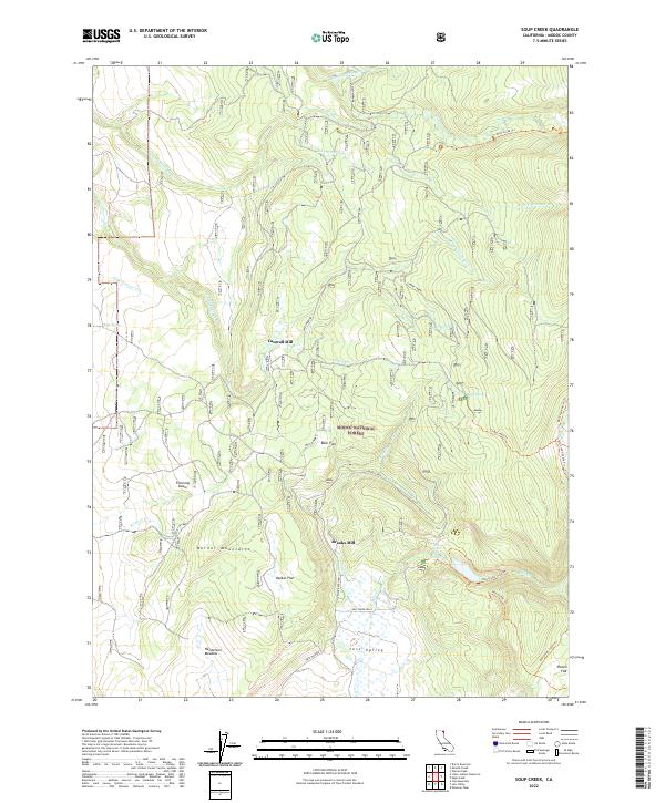 Soup Creek, CA — USGS 7.5-minute topo (2022)