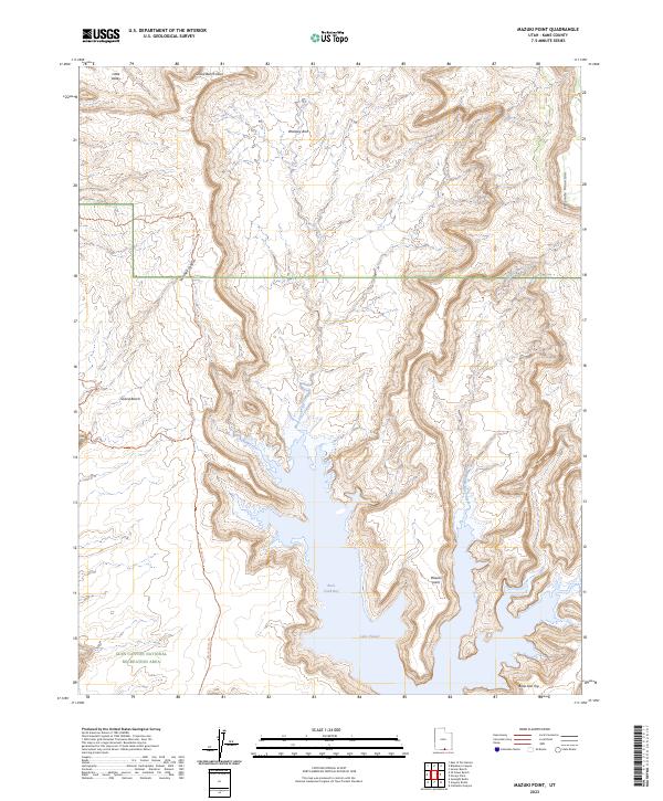 Mazuki Point, UT — USGS 7.5-minute topo (2023)