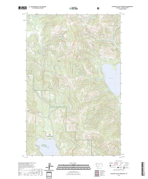 Pleasant Valley Mountain, MT — USGS 7.5-minute topo (2024)