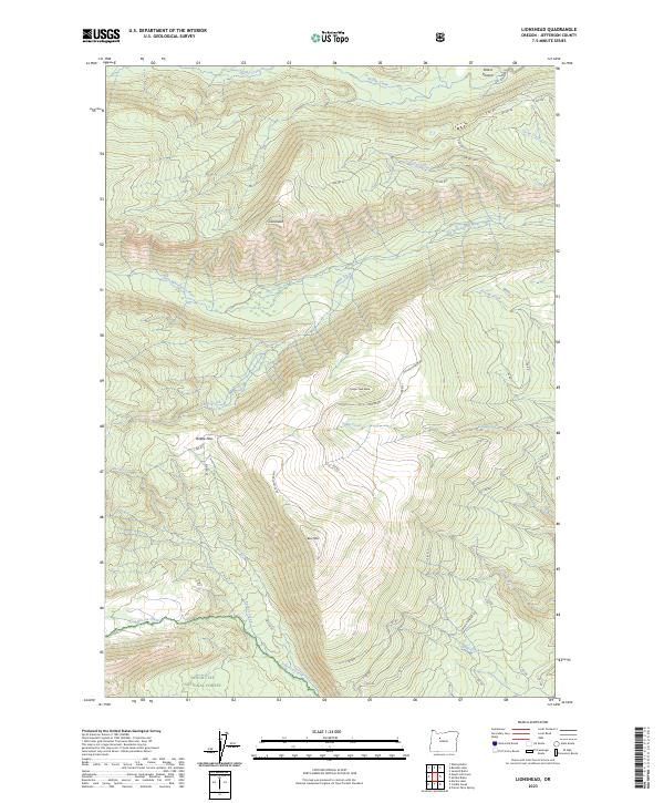 Lionshead, OR — USGS 7.5-minute topo (2023)