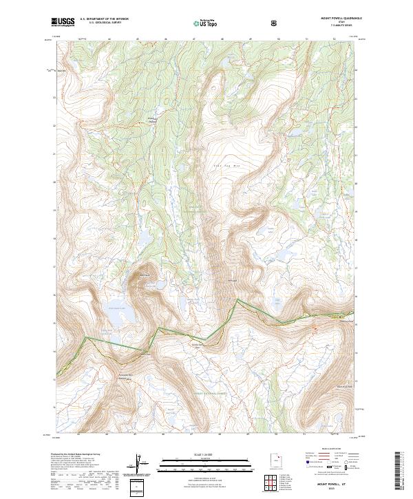 Mount Powell, UT — USGS 7.5-minute topo (2023)