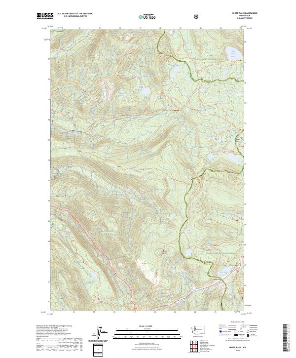 White Pass, WA — USGS 7.5-minute topo (2023)