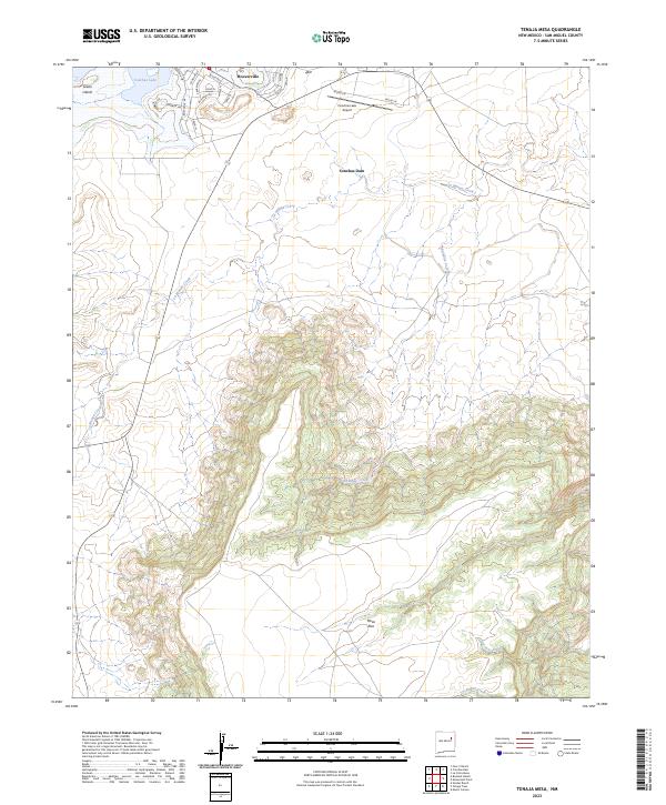 Tenaja Mesa, NM — USGS 7.5-minute topo (2023)
