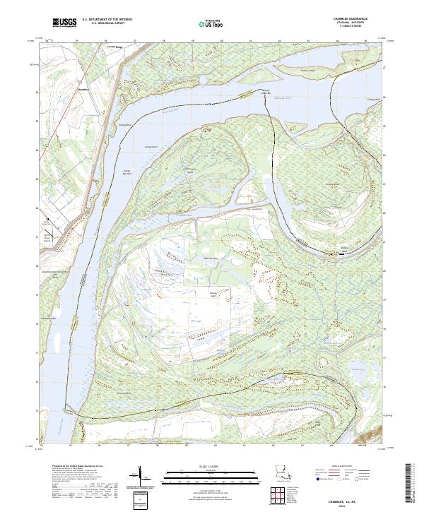 Chamblee, LA-MS — USGS 7.5-minute topo (2024)