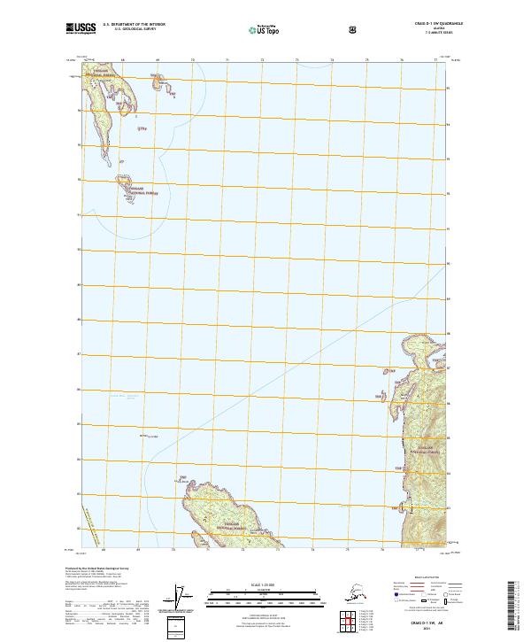 Craig D-1 SW, AK — USGS 7.5-minute topo (2021)