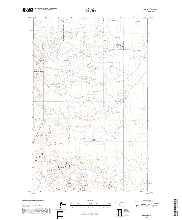 Hogeland, MT — USGS 7.5-minute topo (2024)