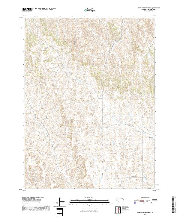 Jeffrey Reservoir SE, NE — USGS 7.5-minute topo (2021)