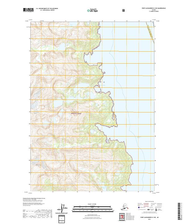 Port Alexander D-3 NE, AK — USGS 7.5-minute topo (2021)