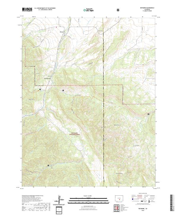 Wetmore, CO — USGS 7.5-minute topo (2022)