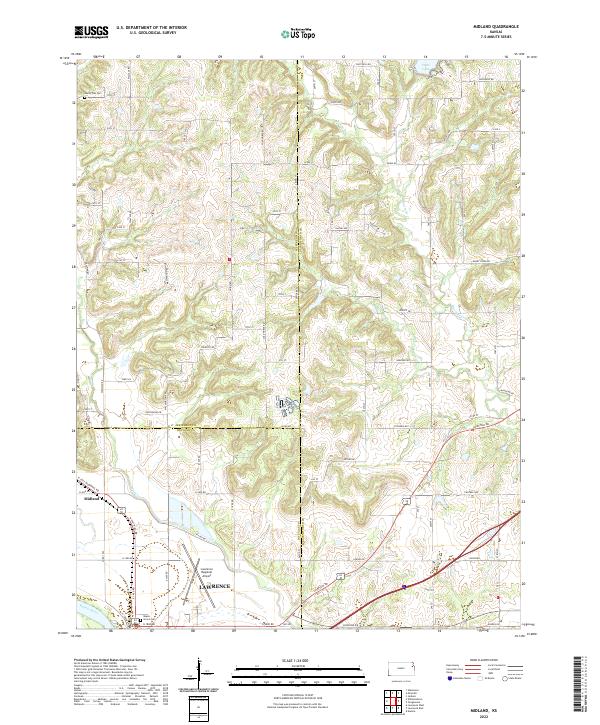 Midland, KS — USGS 7.5-minute topo (2022)