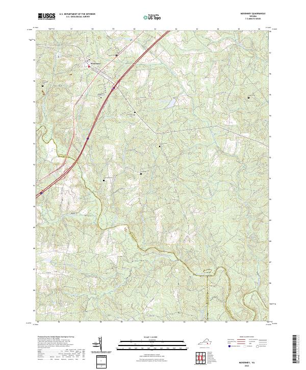 McKenney, VA — USGS 7.5-minute topo (2022)