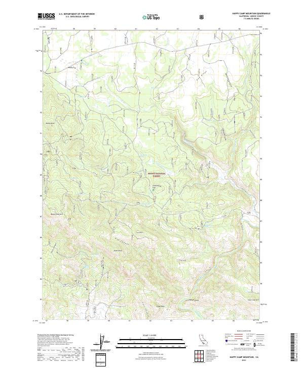 Happy Camp Mountain, CA — USGS 7.5-minute topo (2021)