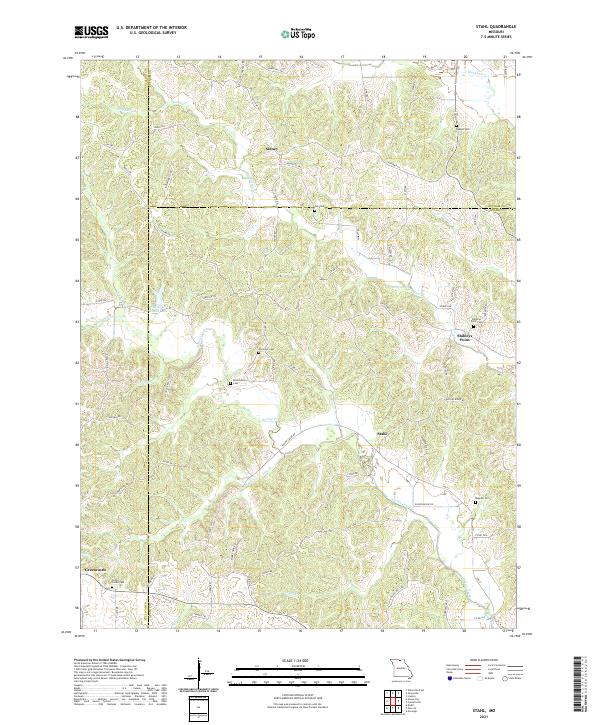 Stahl, MO — USGS 7.5-minute topo (2021)