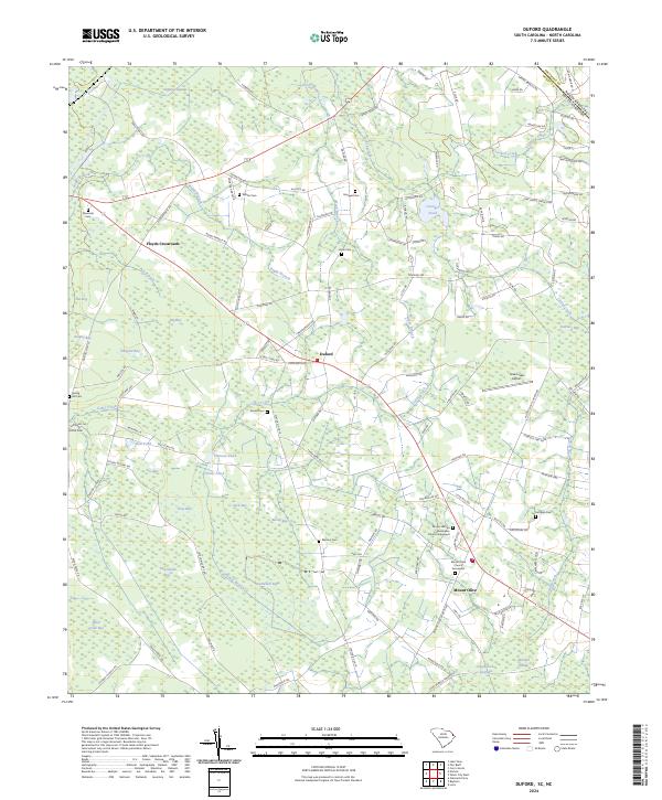 Duford, SC-NC — USGS 7.5-minute topo (2024)