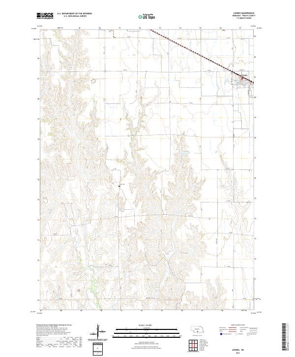 Loomis, NE — USGS 7.5-minute topo (2021)