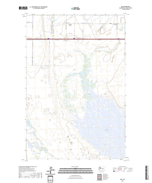 Mae, WA — USGS 7.5-minute topo (2023)
