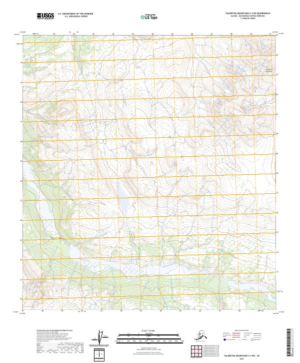 Talkeetna Mountains C-4 SW, AK — USGS 7.5-minute topo (2023)