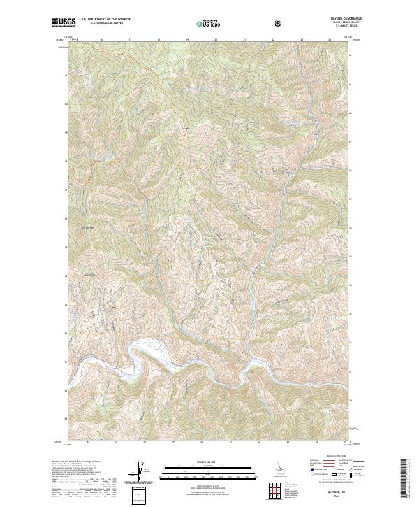 Ulysses, ID — USGS 7.5-minute topo (2024)