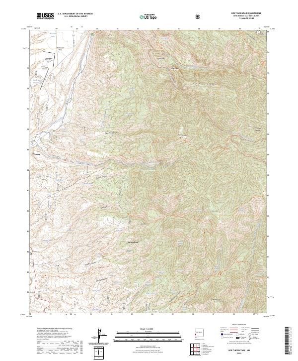 Holt Mountain, NM — USGS 7.5-minute topo (2023)