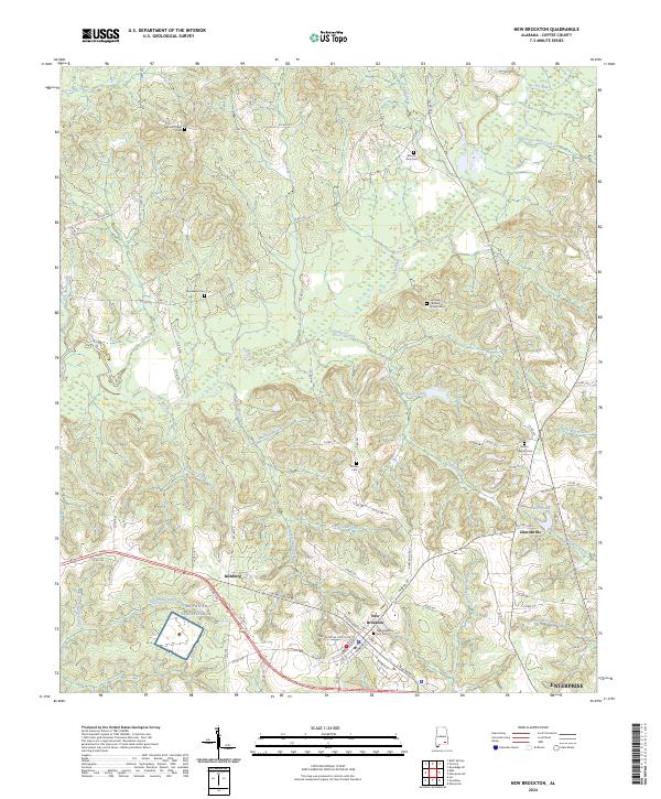 New Brockton, AL — USGS 7.5-minute topo (2024)