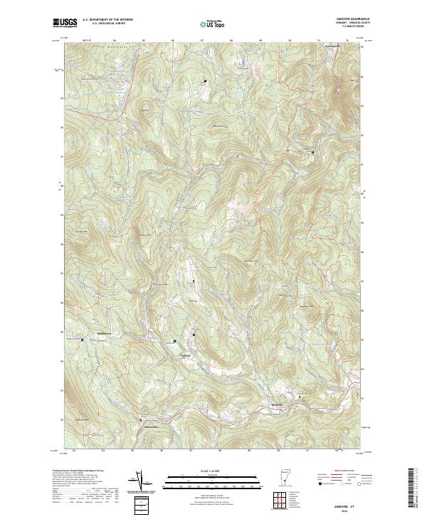 Andover, VT — USGS 7.5-minute topo (2024)