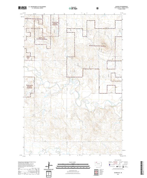 Haynes SW, SD — USGS 7.5-minute topo (2021)