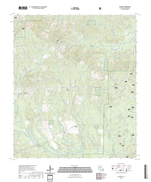 Atlanta, LA — USGS 7.5-minute topo (2024)