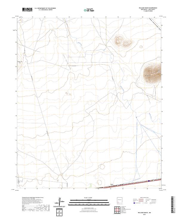 Williams Ranch, NM — USGS 7.5-minute topo (2023)