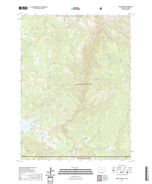 Dudley Creek, WY-CO — USGS 7.5-minute topo (2021)