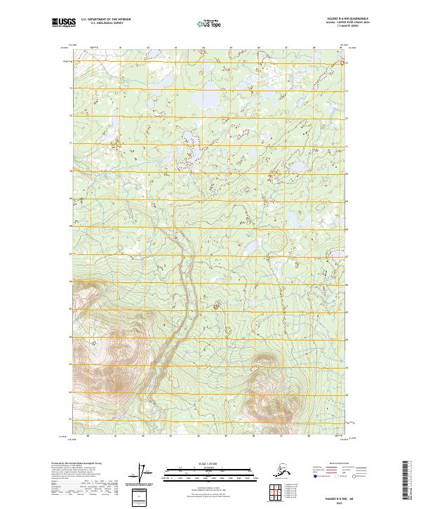 Valdez D-6 NW, AK — USGS 7.5-minute topo (2023)