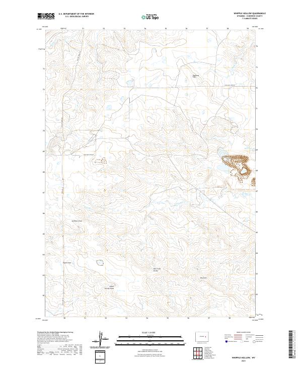 Whipple Hollow, WY — USGS 7.5-minute topo (2021)
