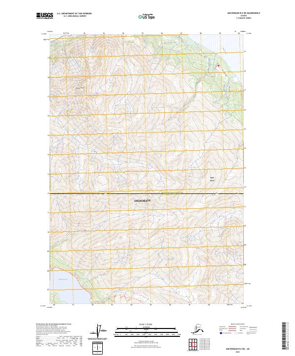 Anchorage B-6 NE, AK — USGS 7.5-minute topo (2023)