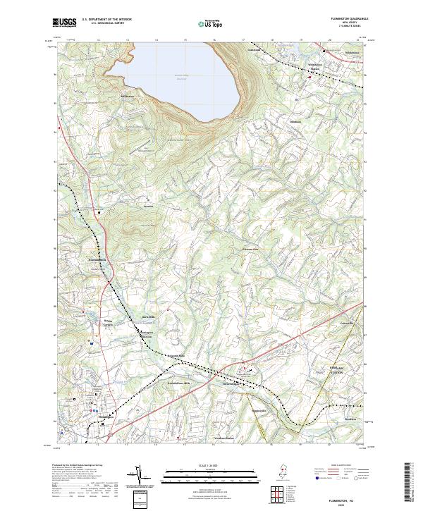 Flemington, NJ — USGS 7.5-minute topo (2023)