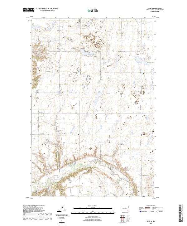 Nome SE, ND — USGS 7.5-minute topo (2024)