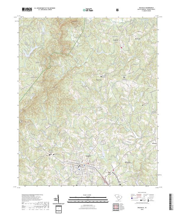 Walhalla, SC — USGS 7.5-minute topo (2024)