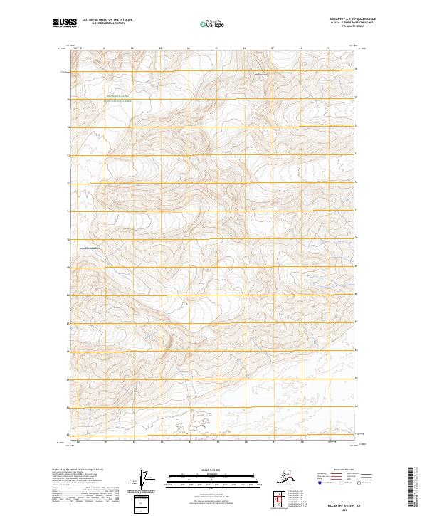 McCarthy A-1 SW, AK — USGS 7.5-minute topo (2023)