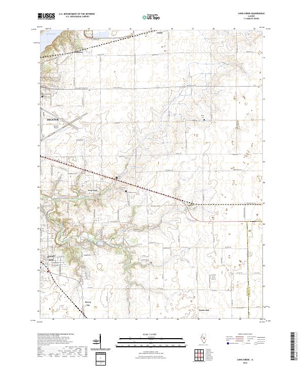 Long Creek, IL — USGS 7.5-minute topo (2024)