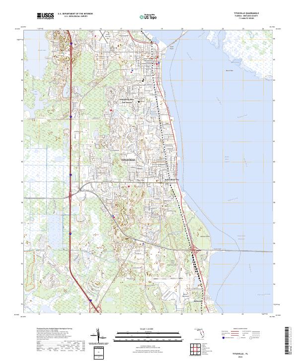 Titusville, FL — USGS 7.5-minute topo (2024)