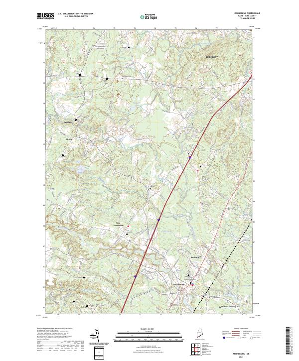 Kennebunk, ME — USGS 7.5-minute topo (2024)