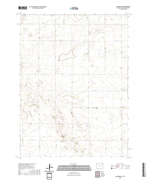 Julesburg SW, CO — USGS 7.5-minute topo (2022)