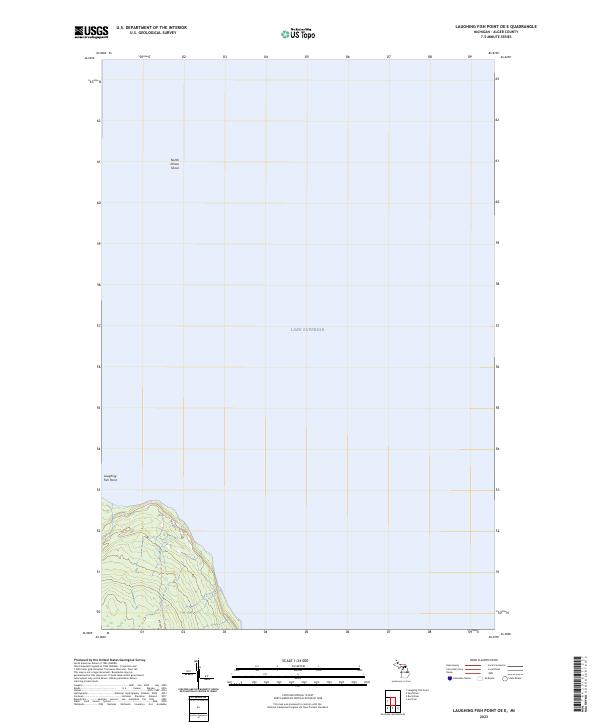 Laughing Fish Point OE E, MI — USGS 7.5-minute topo (2023)