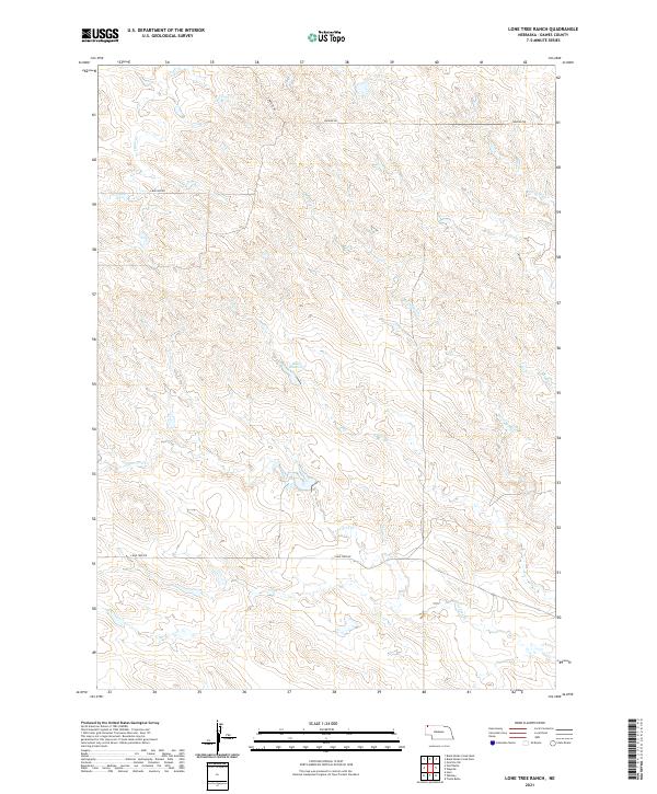 Lone Tree Ranch, NE — USGS 7.5-minute topo (2021)