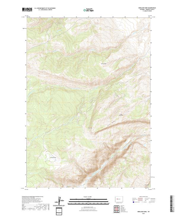 Kirkland Park, WY — USGS 7.5-minute topo (2021)