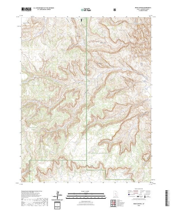Bear Canyon, UT — USGS 7.5-minute topo (2023)